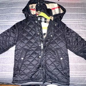 Burberry - Black Quilted Coat - Size 3T
